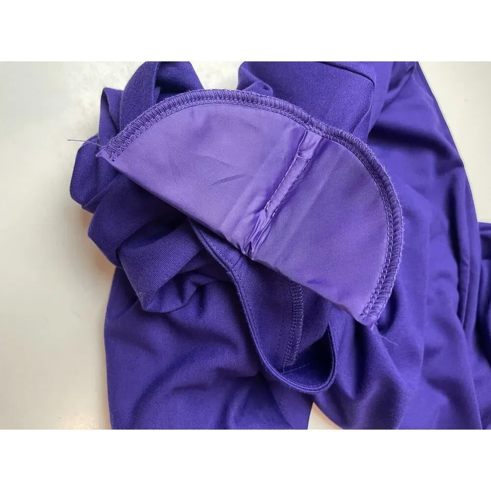 SUSAN GRAVER-Size Small-Knit-3/4 Sleeve Dress-Purple - Picture 6 of 9